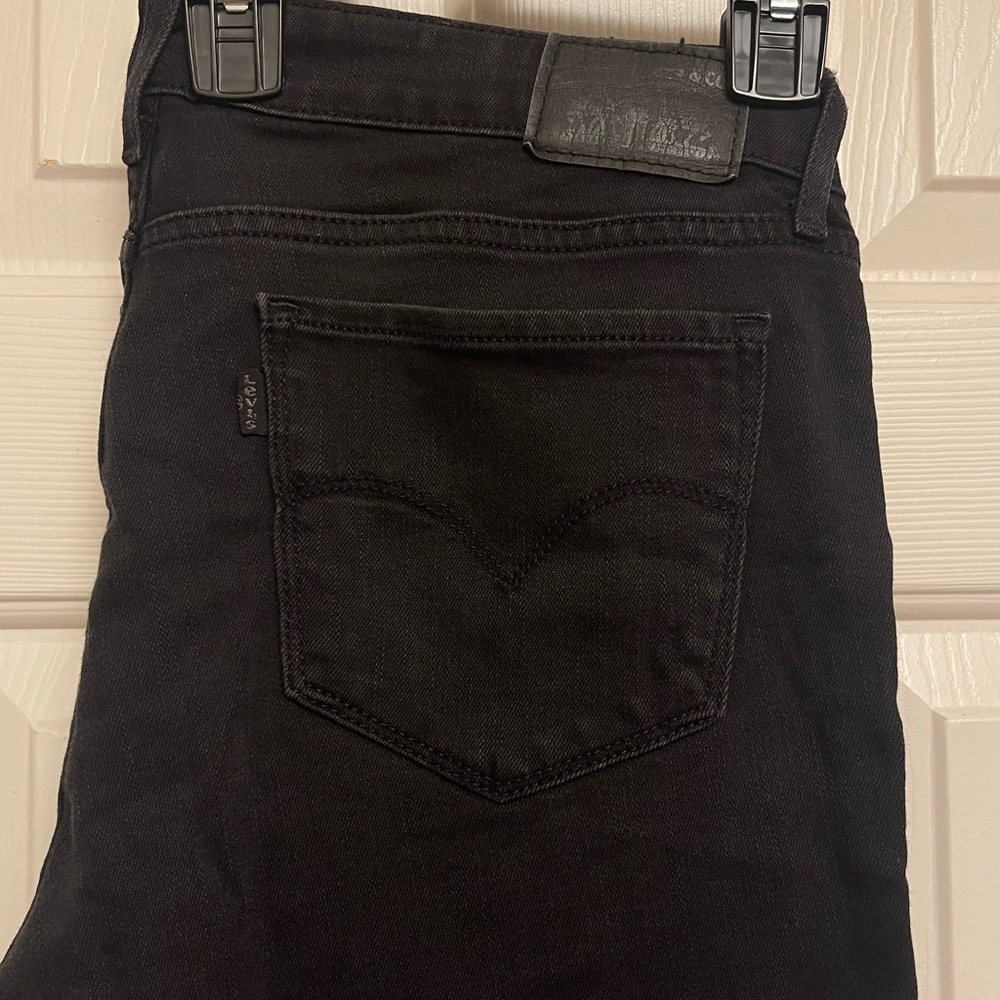 Black washed out Levis
